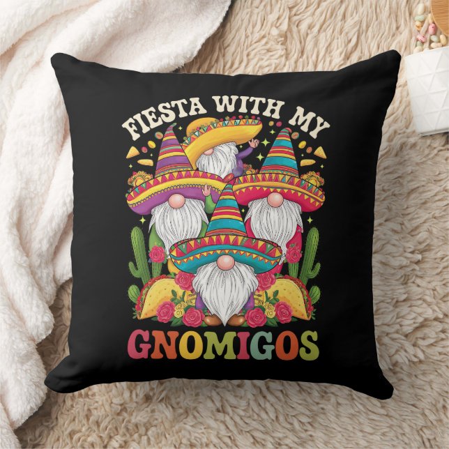 Coussin Fête avec mes Gnomigos Gnome Cinco De Mayo (Couverture)