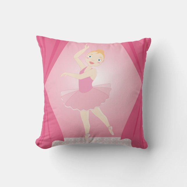 Coussin Fête d'anniversaire de Ballerina (Recto)
