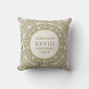Coussin Fête d'anniversaire grecque ou romaine