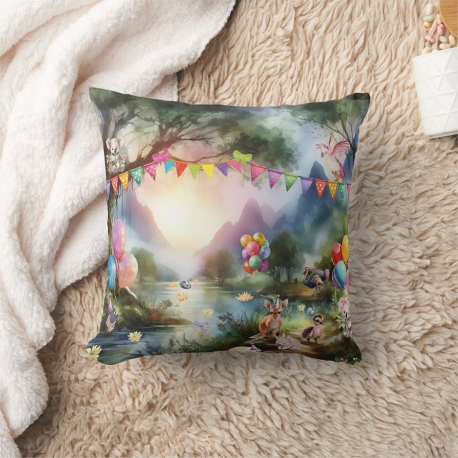 Coussin Fête dans l'Outback australien (Couverture)