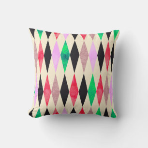 Coussin Fête de grunge d'aquarelle transparente