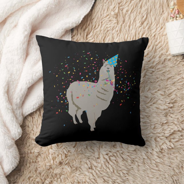 Coussin Fête de la lama - Animaux ayant une fête (Couverture)