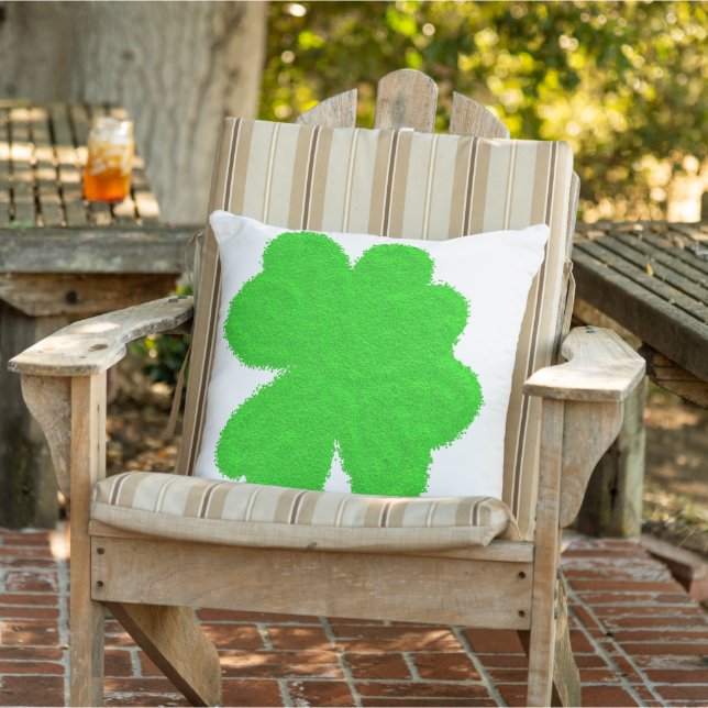 Coussin Fête de la Saint-Patrick éclat trèfle chanceux trè (Chaise)