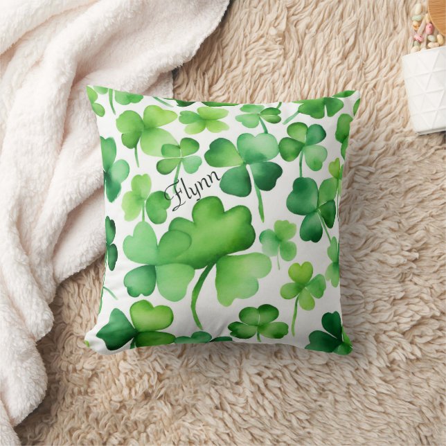 Coussin Fête de la Saint-Patrick Shamrock (Couverture)