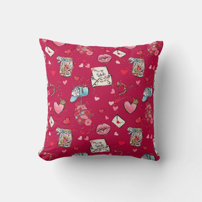 Coussin Fête de la Saint Valentin (Recto)