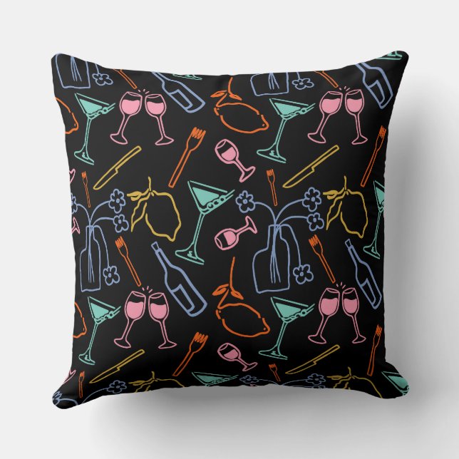 Coussin Fête de minuit (Verso)