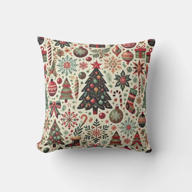 Coussin Fête de Noël (Recto)