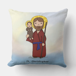 Coussin Fête de Saint Christophe Saint