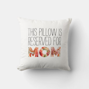 Coussin Fête des mères Cadeau Floral Maman Police