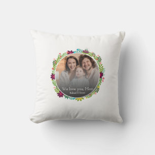 Coussin Fête des mères Cadeau Mémoire de famille Photo Bes