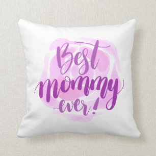 Coussin Fête des mères de la meilleure maman Lancer l'o
