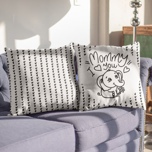 Coussin Fête des mères Eléphant Mum & Me