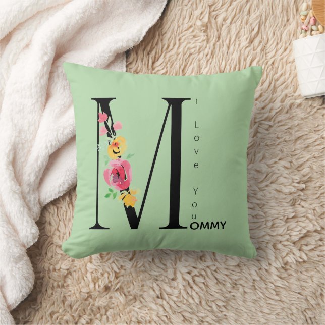 Coussin Fête des Mères, Je t'aime Maman, Moderne, Simple  (Couverture)