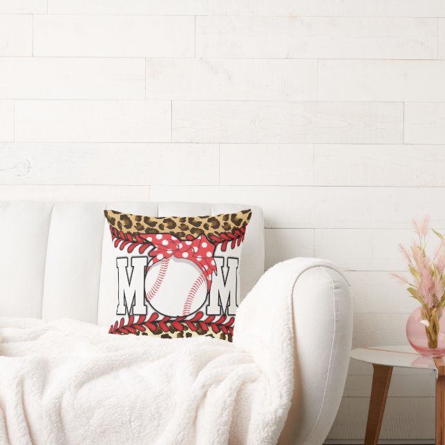 Coussin Fête des Mères Messy Hair Baseball (Canapé)