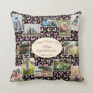 Coussin Fête des mères Modèle photo de famille