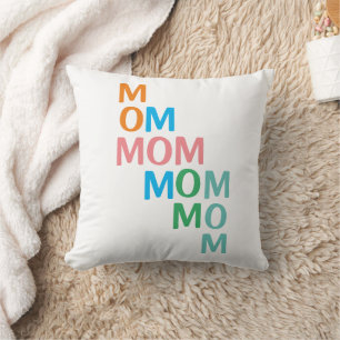 Coussin Fête des Mères Moderne Maman
