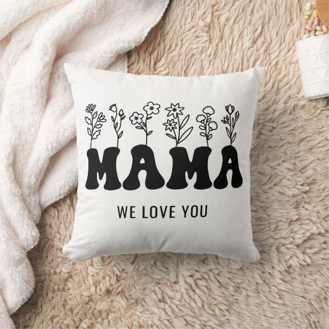 Coussin Fête des mères personnalisées (Couverture)