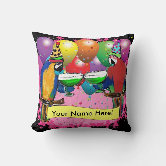 COUSSIN FÊTE DES PARROTS (Recto)