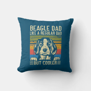 Coussin Fête des pères Beagle Chien Papa