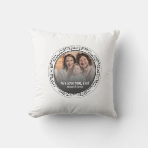 Coussin Fête des pères Cadeau souvenir de famille photo me