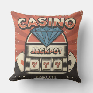Coussin Fête des pères Casino Jack Pot
