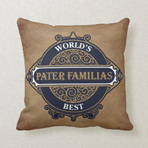 Coussin Fête des pères de Familias de Pater (père de la