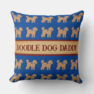 Coussin Fête des pères Doodle Chien