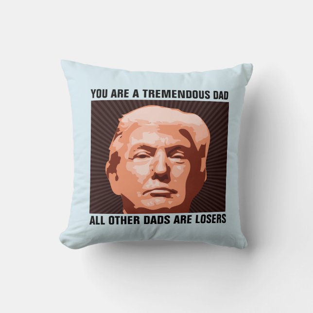 COUSSIN FÊTE DES PÈRES FUNNY DONALD TRUMP (Recto)