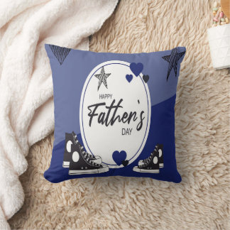 Coussin Fête des pères Jeu d'oreiller papa et enfants Bask