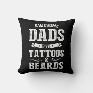 Coussin Fête des pères Les Padas Géniaux Ont Des Tatouages