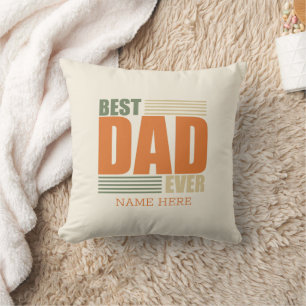Coussin fête des pères meilleur papa idées cadeaux personn