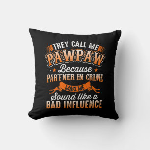 Coussin Fête des pères Mens On M'Appelle Pawpaw