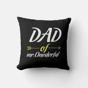 Coussin Fête des Pères Papa de M. Onederful