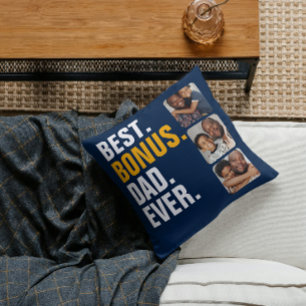 Coussin Fête des pères personnalisée Meilleur Bonus Papa