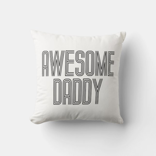 Coussin Fête des pères simple et incroyable papa | Oreille (Recto)