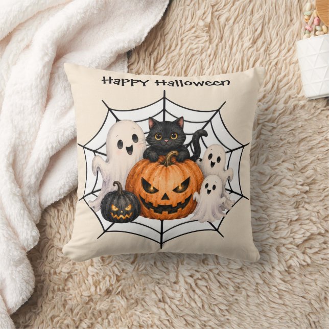 Coussin Fête d'Halloween effrayante  (Couverture)