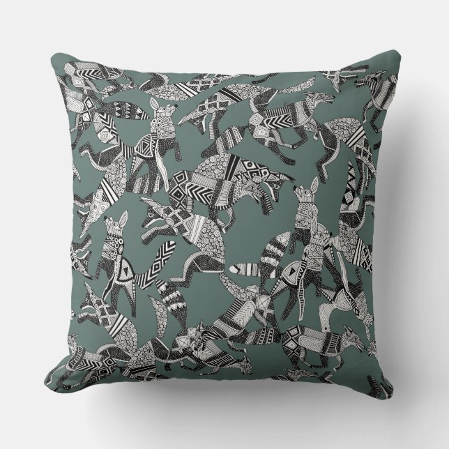 Coussin fête du renard des bois (Recto)