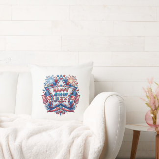 Coussin Fête patriotique du 250e anniversaire du 4 juillet