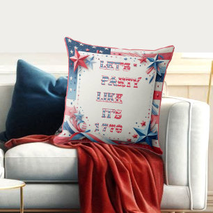 Coussin Fêtons Comme Son 1776 Fête De L'Indépendance Améri