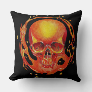 Coussin feu de lame crâne
