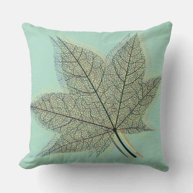 Coussin Feuil automne (Recto)