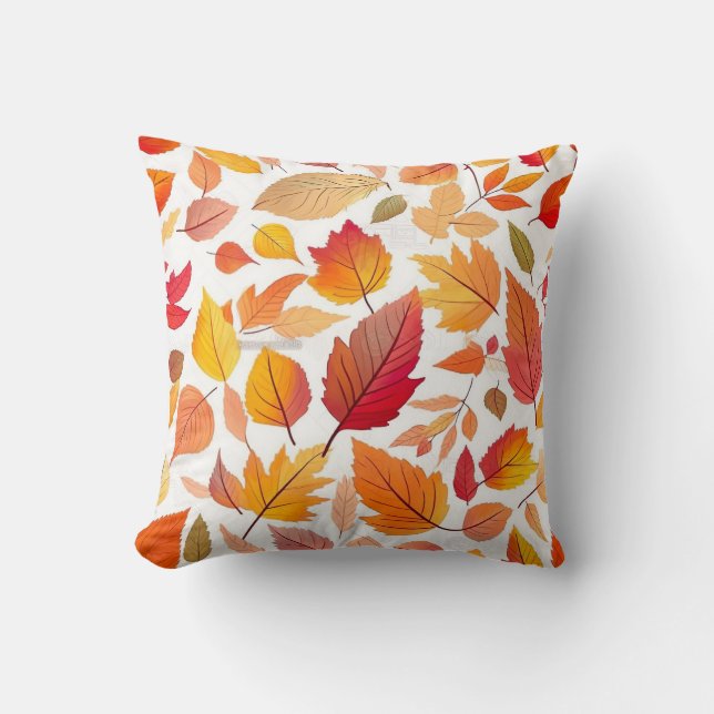Coussin feuillage d'automne (Recto)