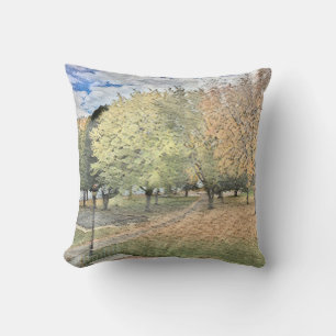 Coussin Feuillage d'automne dans le parc