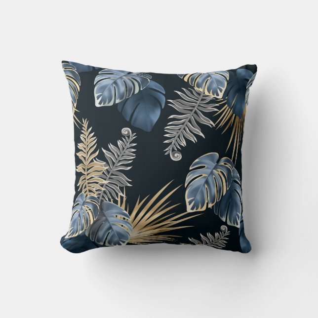 Coussin Feuillage Tropical (Recto)