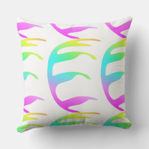 Coussin Feuille arc-en-ciel