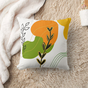 Coussin Feuille botanique Abstraite