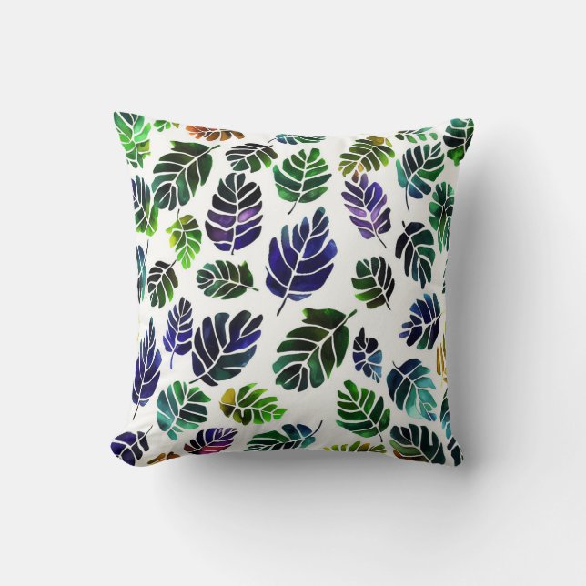 Coussin Feuille coloré (Recto)