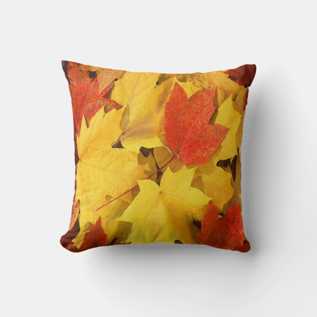 COUSSIN FEUILLE D'AUTOMNE (Recto)