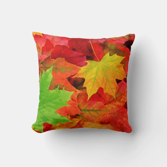 Coussin Feuille d'automne (Recto)