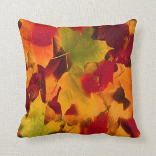 COUSSIN FEUILLE D'AUTOMNE